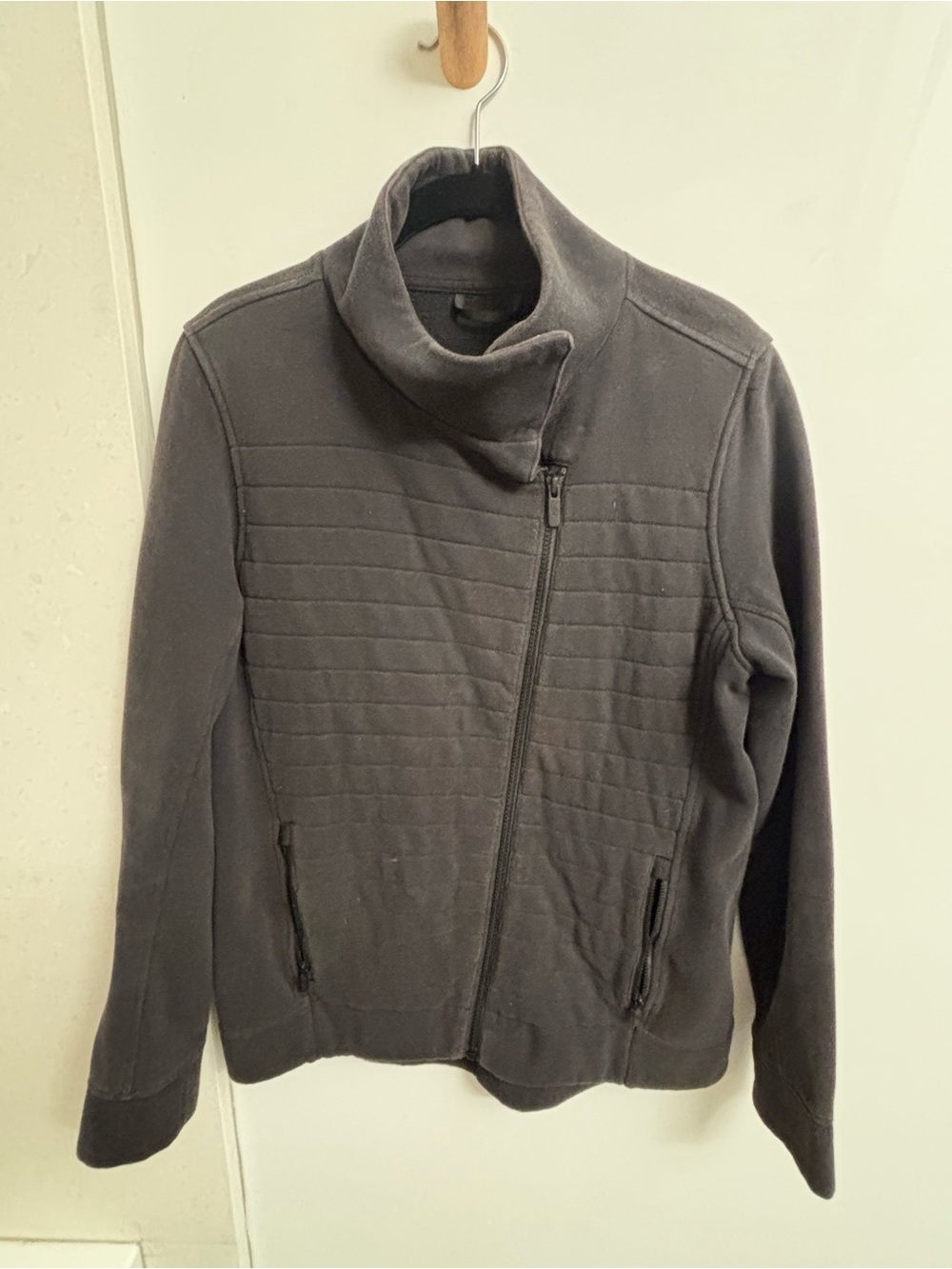 lululemon athletica Black Quilted Fleece Jacket